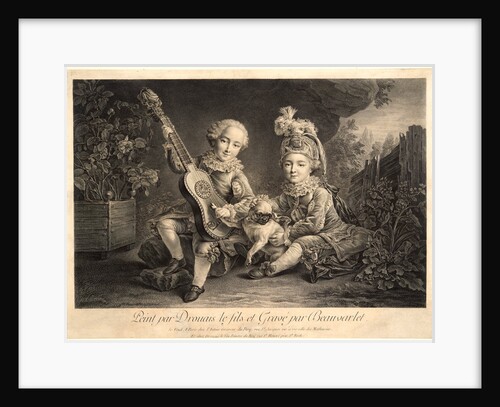 The Sons of the Duke of Béthune, ca. 1770-1780 by Jacques Firmin Beauvarlet