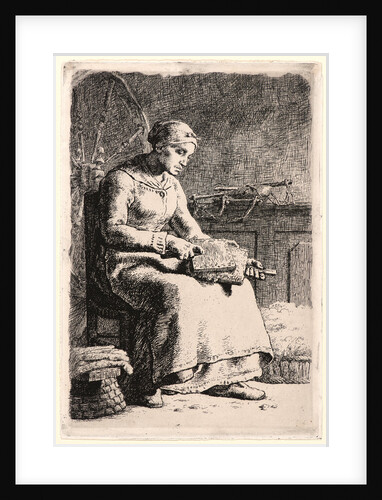 The Wool Carder (La Cardeuse), 1855-1856 by Jean-François Millet