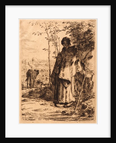 Shepherdess Knitting (La Grande Bergère), 1862 by Jean-François Millet