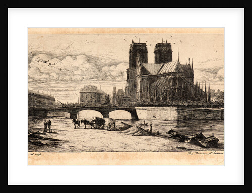 L'Abside de Notre Dame, 1854 by Charles Meryon