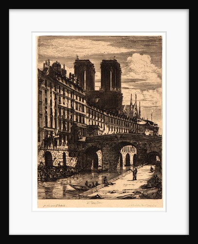 Le Petit Pont, Paris, 1850 by Charles Meryon