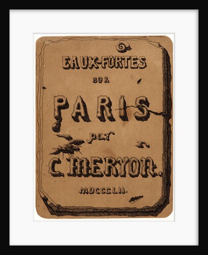 Title de Vues de Paris, 1852 by Charles Meryon