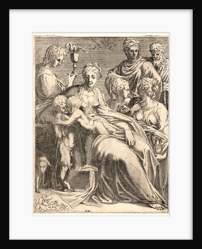 The Holy Family and Saint John, 16th century by Monogrammist L. D.