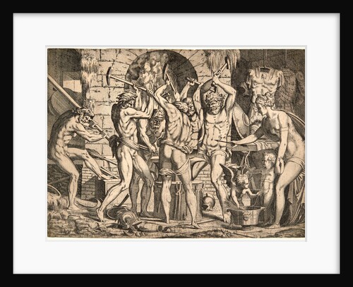 Venus and Amor at the Forge of Vulcan, ca. 1550 by Monogrammist L. D.