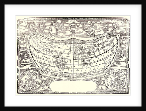 Map: The World of Volpellio (Typo de la carta Cosmographia de Gaspar Volpellio Medeburgense?), ca. 1520-1540 by Anonymous