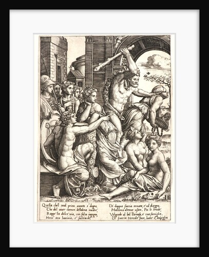 Hercules Driving Out Envy from the Temple of the Muses, 16th century by Master of the Die