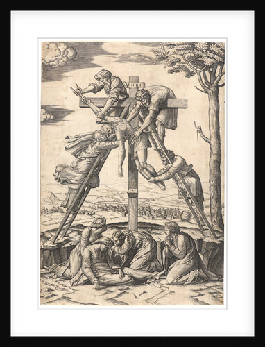 The Descent from the Cross, ca. 1520-1527 by Marcantonio Raimondi