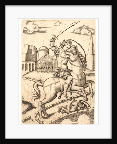 Horatius Cocles, 16th century by Marcantonio Raimondi