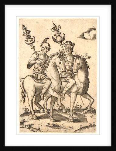 Titus and Vespasian, 16th century by Marcantonio Raimondi