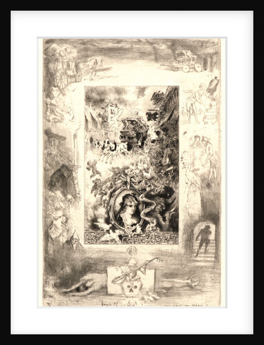 Illustrations for Daudet's Lettres de Mon Moulin, Plate 2, 19th century by Félix Hilaire Buhot