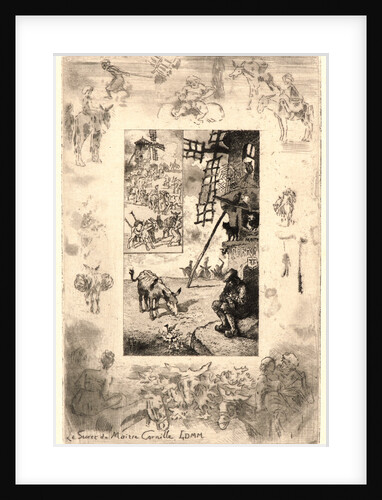 Illustrations for Daudet's Lettres de Mon Moulin, Plate 3, 19th century by Félix Hilaire Buhot