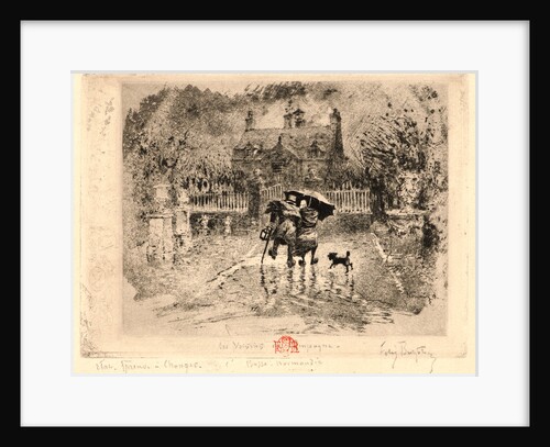 Country Neighbors (Les Voisins de Campagne), 19th century by Félix Hilaire Buhot