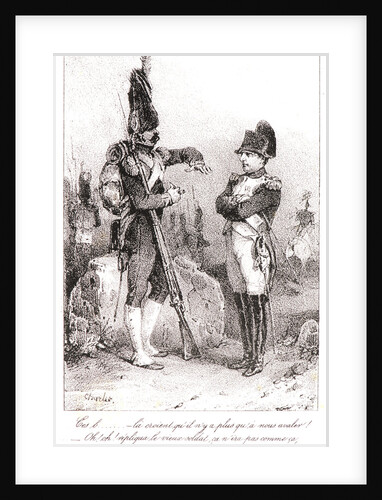 Napoléon and the Old Soldier, 19th century by Nicolas Toussaint Charlet