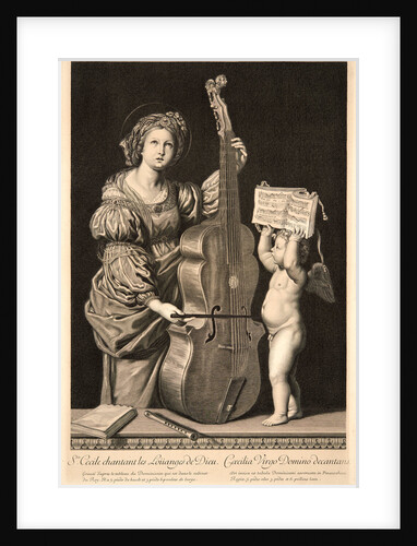 St. Cecilia Singing Praise to God, ca. 1675-1695 by Etienne Picart