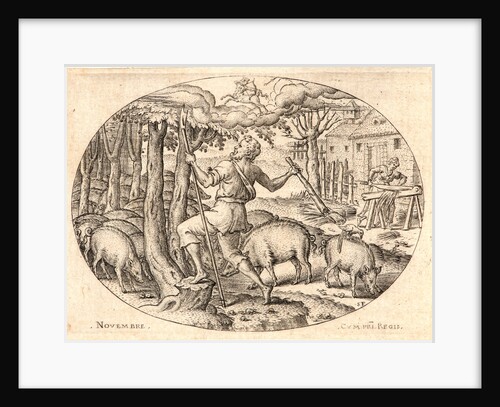 The Twelve Months, November, 1568 by Etienne Delaune