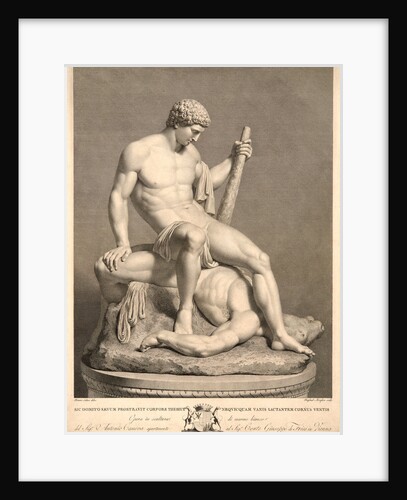 Theseus with the Slain Minotaurus by Raphael Morghen
