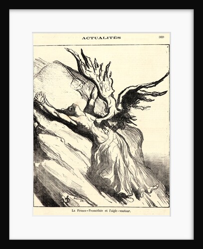 La France—Prométhée et l'aigle- vautour, 1871 by Honoré Daumier