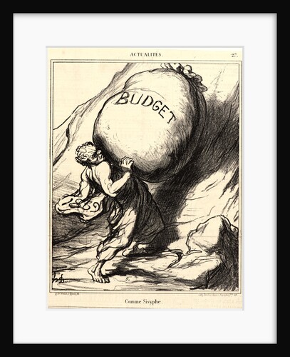 Comme Sisyphe, 1869 by Honoré Daumier