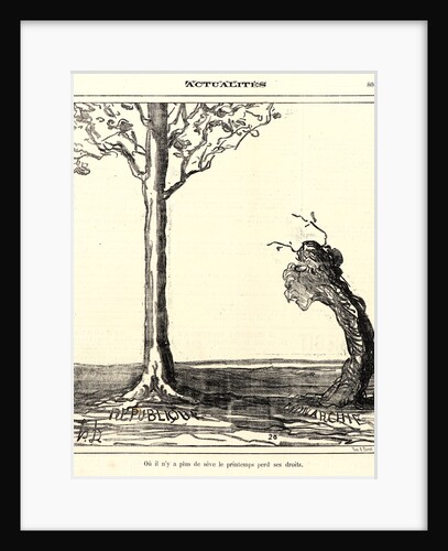 Ou il n'y a plus de sève le printemps perd ses droits, 1872 by Honoré Daumier