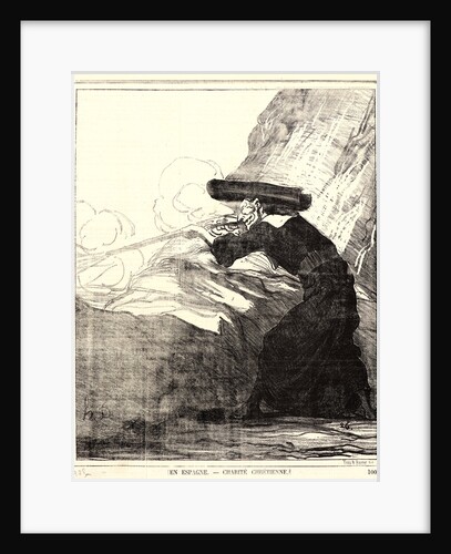 En Espagne. —Charité Chrétienne, 1872 by Honoré Daumier