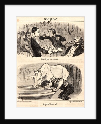 Buvant pour se désennuyer, 1852 by Honoré Daumier
