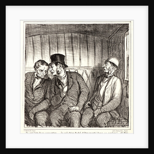 Ils on l'air de se concerter.., 1864 by Honoré Daumier