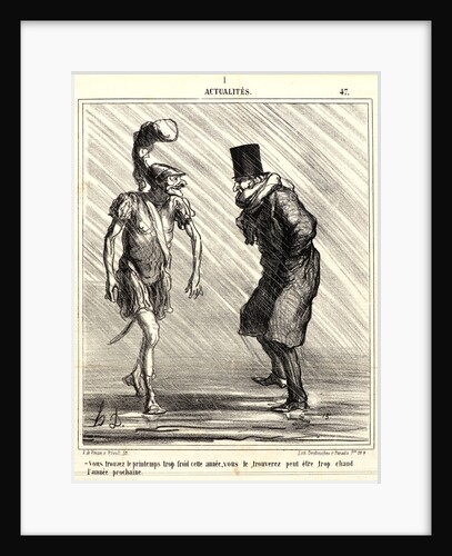 Vous trouvez le printemps trop froid.., 1867 by Honoré Daumier