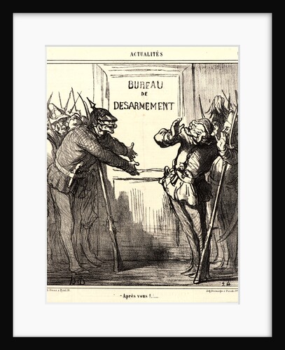 Aprés vous!.., 1868 by Honoré Daumier