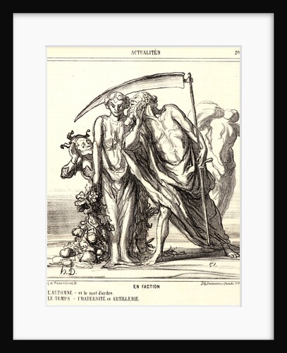 En faction: L'automne—et le mot d'ordre, 1867 by Honoré Daumier
