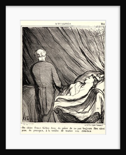 —Ma chère France.., 1870 by Honoré Daumier