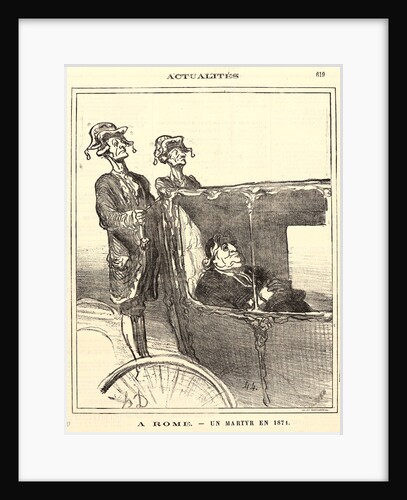 A Rome. —un martyr en 1871, 1871 by Honoré Daumier