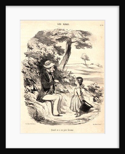 Quand on a un père farceur, 1848 by Honoré Daumier