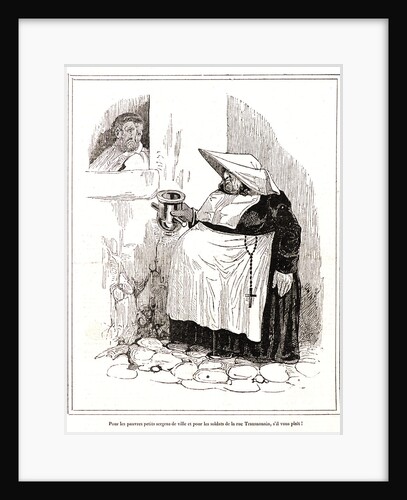 Pour les pauvres petits sergens de ville et pour les soldats de la rue Transnonain, s'il vous plait, 1834 by Honoré Daumier