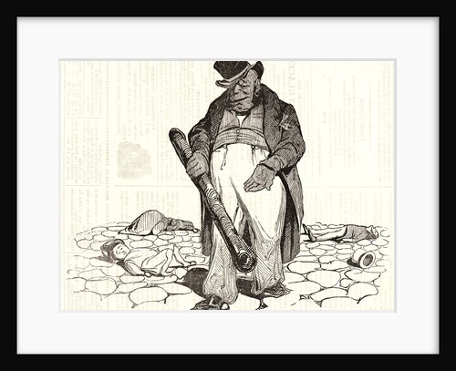 Nous appelons ça une badine....c'est pour badiner, 1834 by Honoré Daumier