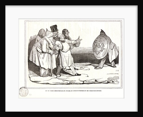 93! 93! C'est l'épouvantail du jobard, du constitutionel et de l'électeur épicier, 1834 by Honoré Daumier