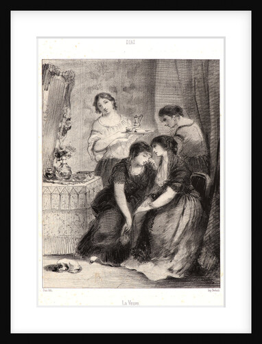 The Widow (La Veuve), 19th century by Narcisse Virgile Díaz de la Peña