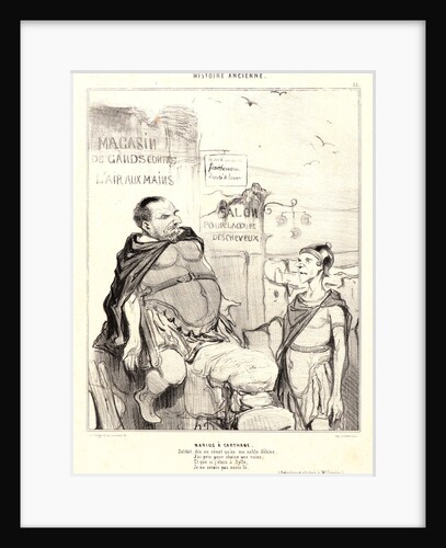 Marius à Carthage, 1842 by Honoré Daumier