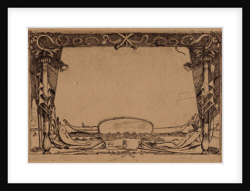 Cover for the set of etchings A Voyage to New Zealand (Couverture du Voyage à la Nouvelle Zélande), 1866 by Charles Meryon