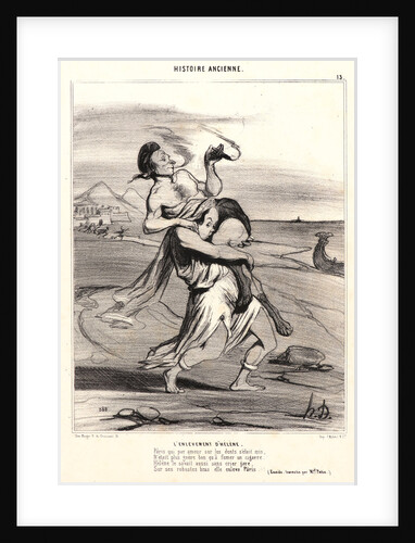 L'enlevement d'Hélène, 1842 by Honoré Daumier