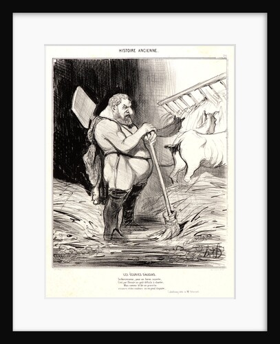 Les Écuries d'Augias, 1842 by Honoré Daumier