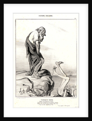 Télémaque et Mentor, 1842 by Honoré Daumier