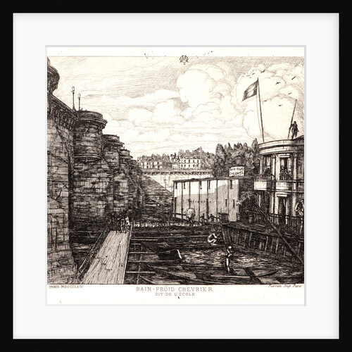 Bain-froid Chevier, 1864 by Charles Meryon