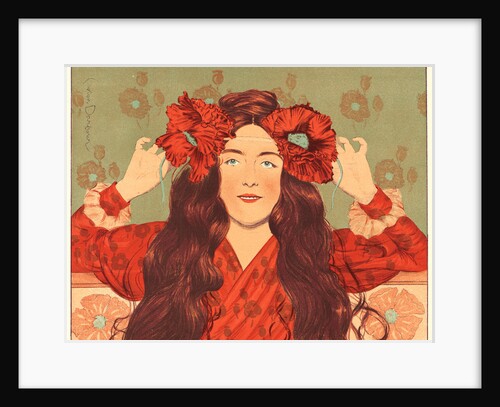 Jeune Fille aux Coquelicots, ca. 1897 by G. Darbour