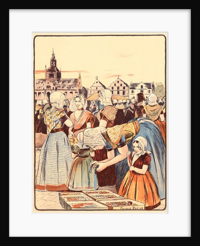 Un Marché En Zélande, 1898 by Fernand Piet