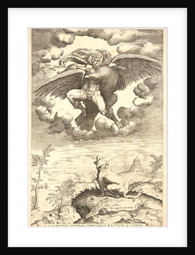 The Rape of Ganymede, 16th century by Nicolas Béatrizet