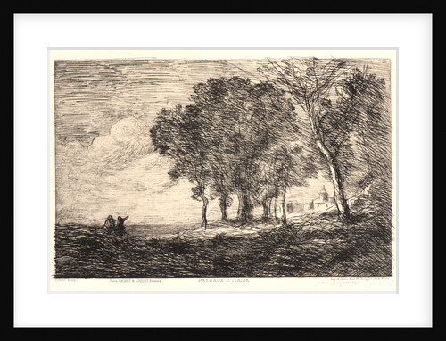 Italian Landscape, 1866 by Jean-Baptiste-Camille Corot