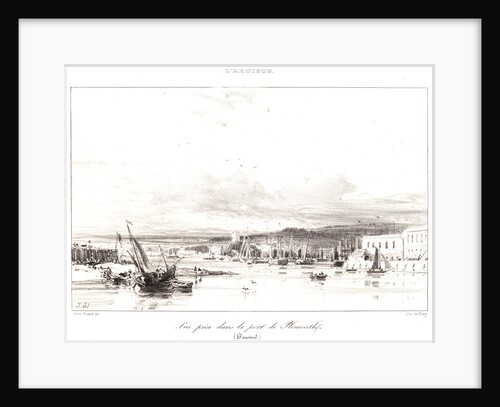View of the Port of Plymouth (Vue prise dans le port de Plymouth), 1836 by Jules Dupré