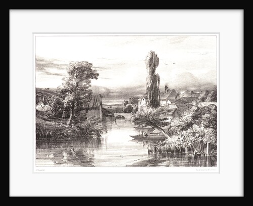 View in Alençon (Vue prise à Alençon (Dep. de l'Orne)), 1839 by Jules Dupré