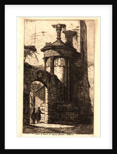 Entrée du Couvent des Capucins Français à Athèns, 1854 by Charles Meryon