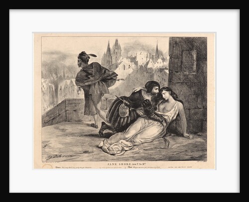 Jane Shore, 1828 by Eugène Delacroix